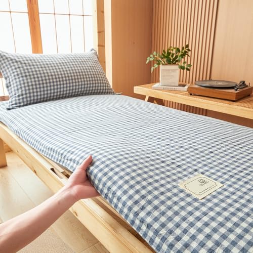 ksxnkhk D, 180 x 200 cm, Funda de futón para colchón de Suelo japonés tamaño Queen King Twin con Cremallera, Suave y cómoda colchoneta Protectora Lavable