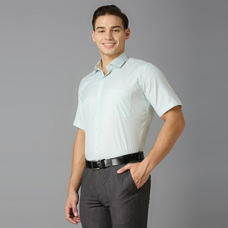 Image of Mark & Albert Men's Half Sleeves Regular Shirt