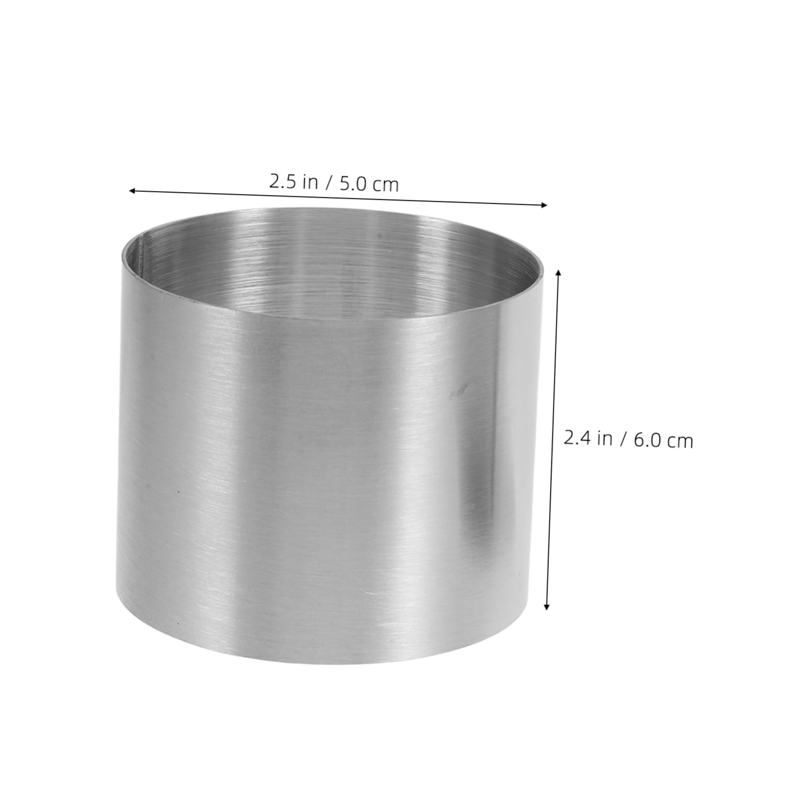 Mikinona Stainless Steel Round Onigiri Mold for Sushi Desserts Cold Dishes Food Plating Tool and Multifunctional Pastry Ring for Creative Culinary Presentations