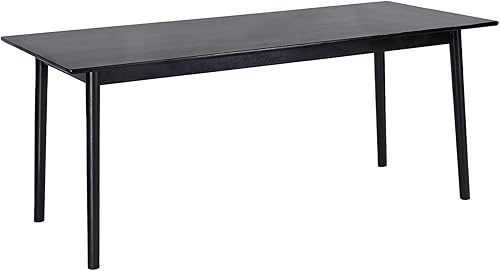 Miniatura 7 de DELAVIN Mesa de Comedor Grande de Madera Maciza de 70.8" para 6-8 Personas, Mesa de Cocina Rectangular de Roble Estilo Moderno de Mediados de Siglo,