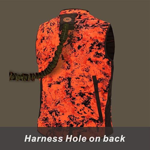 Full mundur Blaze Camo Orange Jagdweste Jagdsicherheit Leichte Weste für Erwachsene Unisex