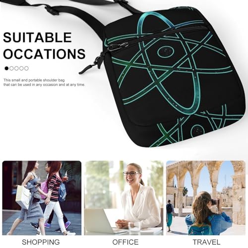 Physical Atom Stars Sky Spaces Women's Cute Small Mini Crossbody Bag Top Zip Sling Square Shoulder Bags4