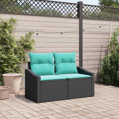 Canapé moderne en rotin idéal pour meubler un balcon cosy