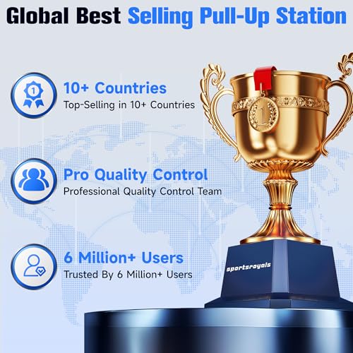 Sportsroyals Power Tower, Dip-Station, Klimmzugstange für das Krafttrainingsgerät im...