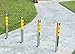 Parking Guardrails Security Parking Bollard Post Safety Barrier Bollard Parking Posts for Driveways, 2 Pack Traffic Cone Stainless Steel Bollard Post with Reflective Tape ，Security Posts for Driveway
