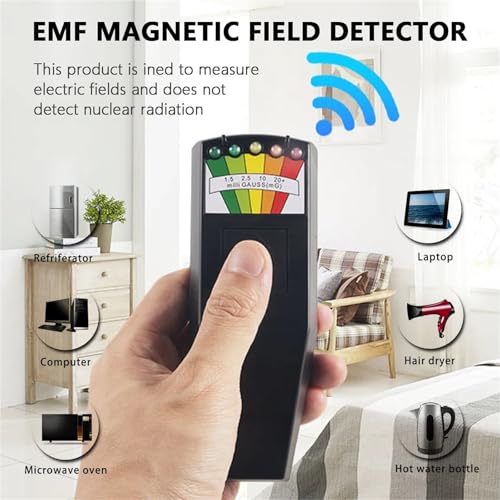 Detector de Radiación EMF Portátil con 5 LEDs miniatura 4