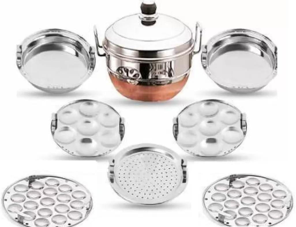 Lyticx Stainless Steel Idli Dhokla Maker Multi Kadai Steamer (Copper Bottom - 7 Plate) (B0CBSBPGNP) Amazon Price History, Amazon Price Tracker