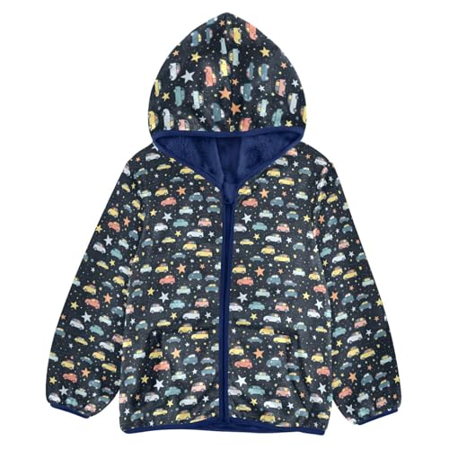 Cute Car Star Boys Fleece Coat,Children's Zip-Up Hoodie Jacket,Baby Warm Fashion Outerwear 3-10T,A113294