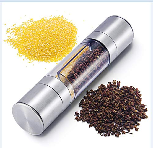 Moulin à poivre manuel 2 en 1 en acier inoxydable