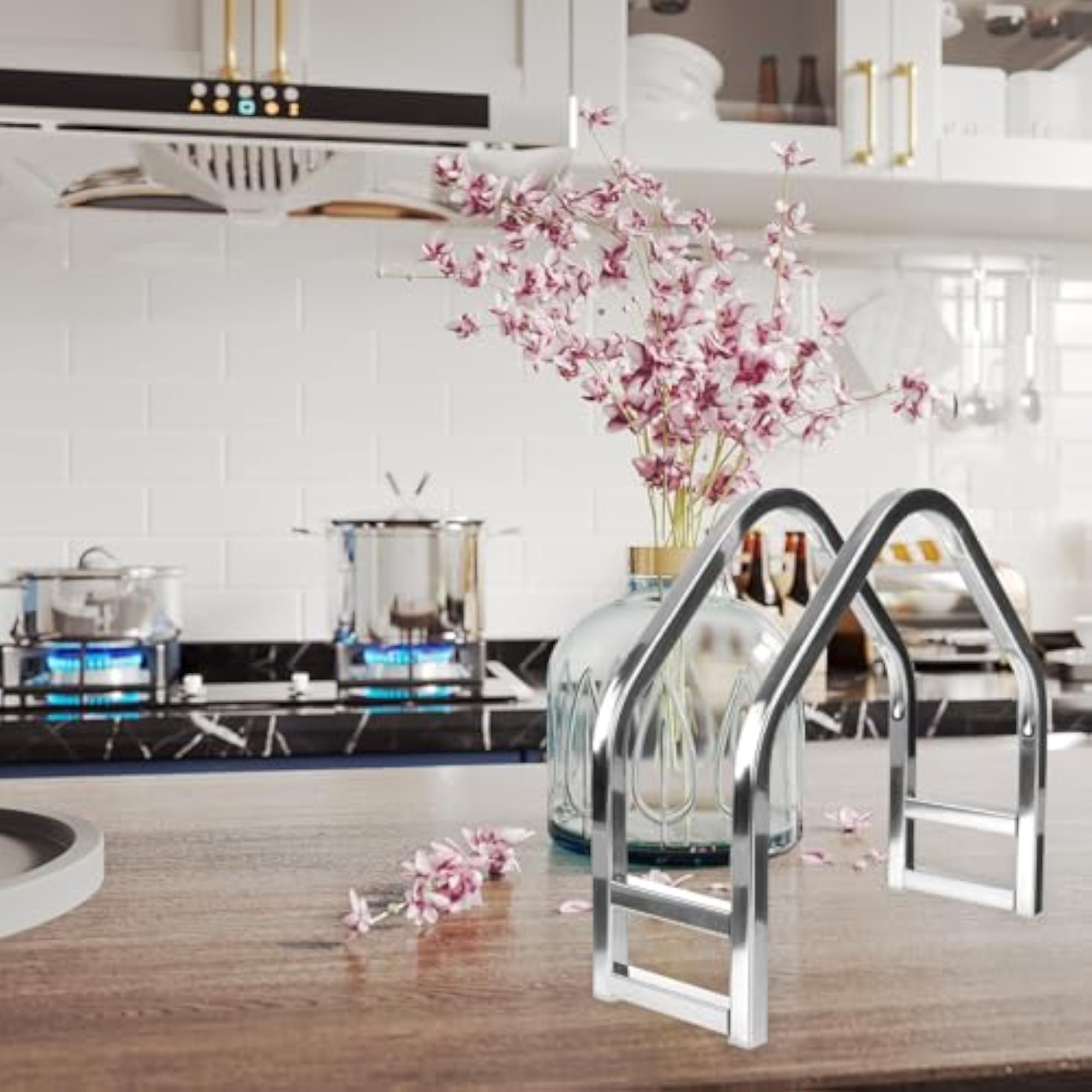 Cutting Board Rack Stainless Steel for Kitchen Counter and Cupboards