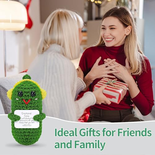 Image of Hoedia Cucumber Crochet Dolls Friend Birthday Gifts for Women Men Coworkers Student