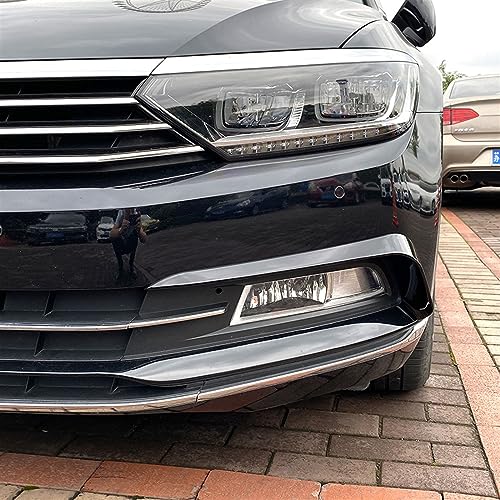 Lame de lèvre antibrouillard Passat B8 gloss black calandre inférieure - 3