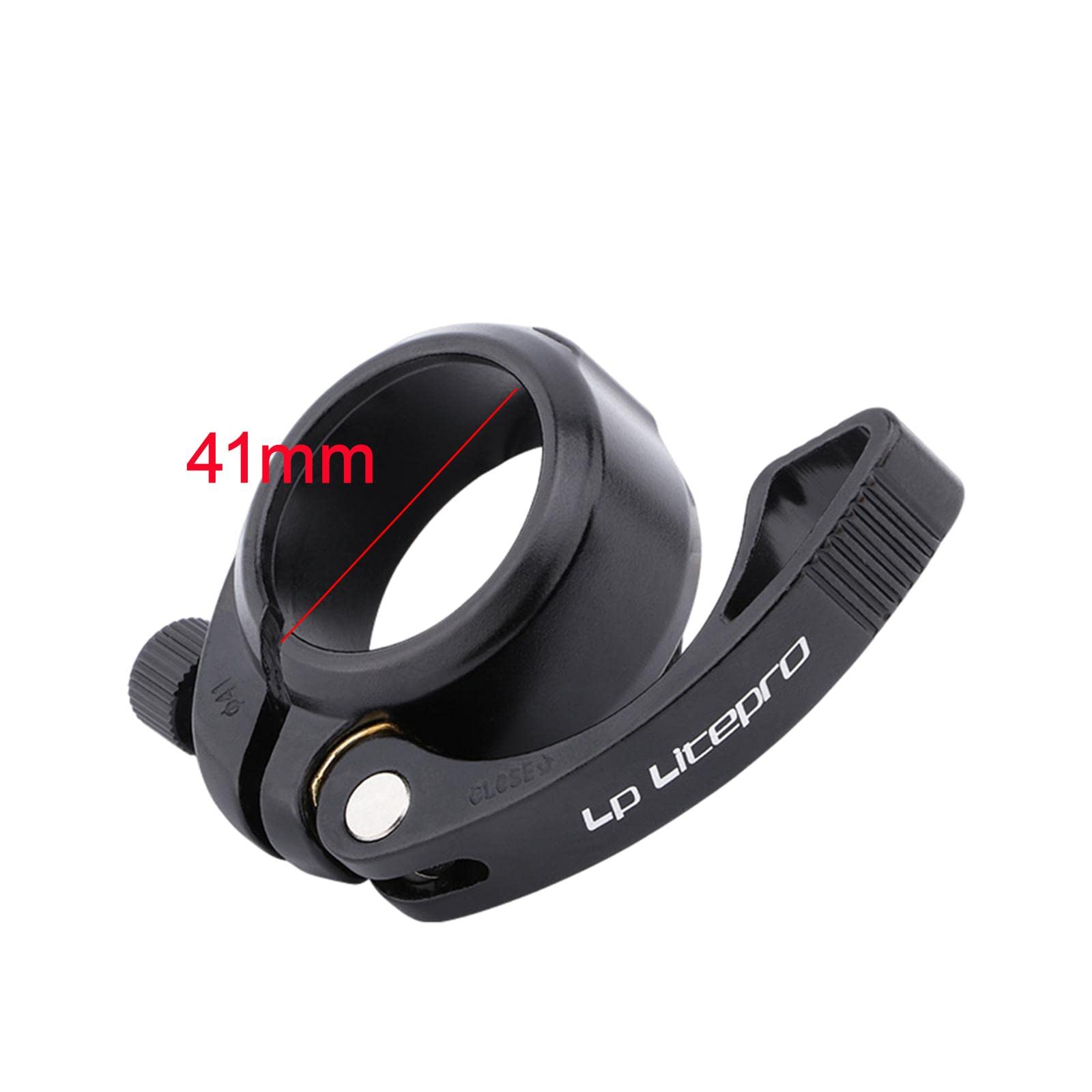 Zacisk sztycy rowerowej, zacisk siodełka do roweru składanego, czarny, 41 mm