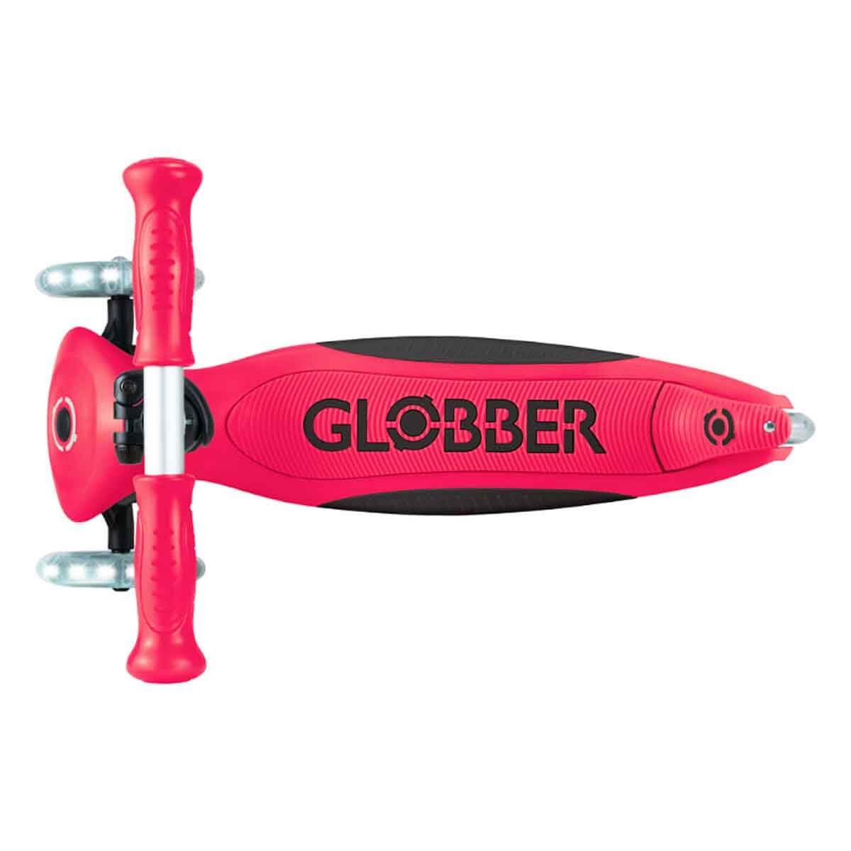 Globber Primo Folding Plus Lights - Monopattino a 3 ruote, per bambini da 3 a 9 anni