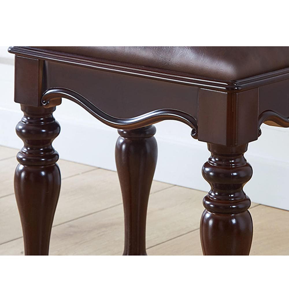 Sgabello classico europeo per trucco, con sedile imbottito, stile vintage, per musicisti Guzheng e pianoforti