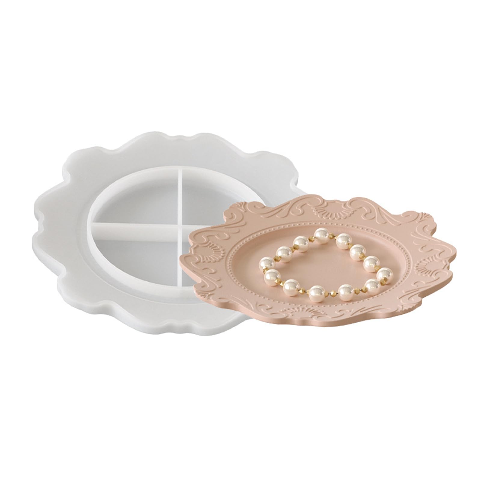 NEWFT Silicone Crafting Mold Unique Shape Trays Jewelry Making Tool Artistic Tray Suitable for Home and Parties
