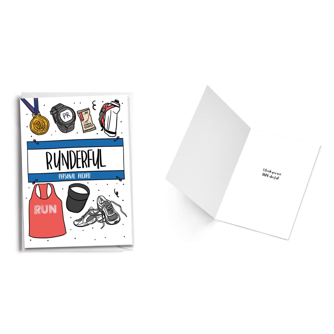 6 PC Male Run Inspired Cards | Birthday | Congratulations and Run Happy Pack | Running Gift 3