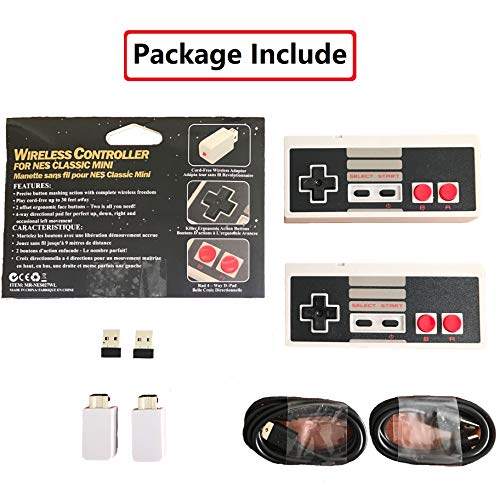 image for HL Global Wireless NES Controller,Upgrade Version 2 Pack NES Classic W