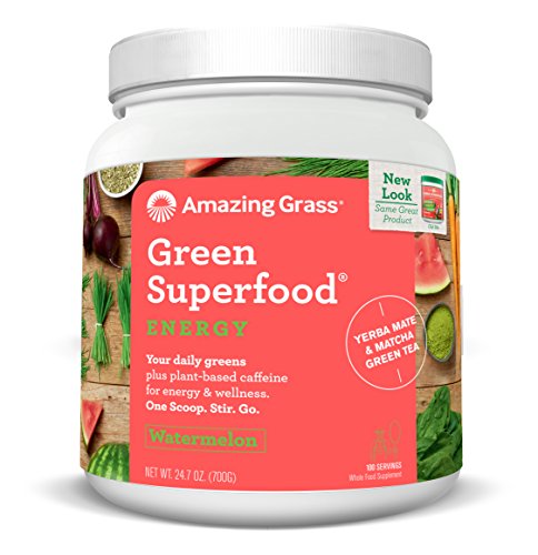 Amazing Grass Green SuperFood Energy Supplement, Watermelon, 24.7 Ounces