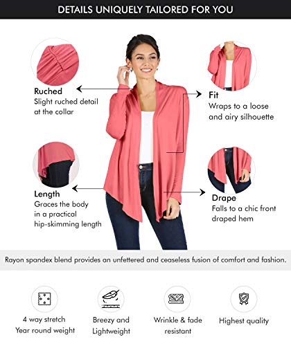 Simlu 560381 Lightweight White Cardigans thumb #4
