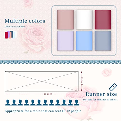 2 Pack Light Purple Chiffon Table Runners 10Ft Sheer Lavender Table Runner 29X120 Inches Boho Rustic Table Runner For Wedding Decor Birthday Party Bridal Baby Shower Table Decoration #TOP5