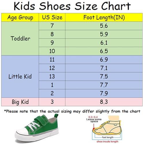 Image of Zoroadke Toddler Boys and Girls Sneakers Low Top Adjustable Strap Canvas Shoes for Kids