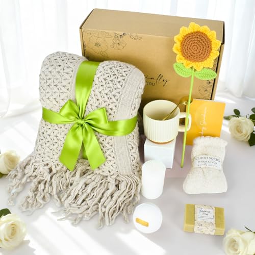 Geburtstagsgeschenke für Frauen, selbstpflegende Geschenkkörbe für Frauen, Genesung, Beileidsgeschenk, Spa-Set, Körbe, Pflegepaket, inspirierendes Weihnachtsgeschenk für sie, Mutter, beste Freundin
