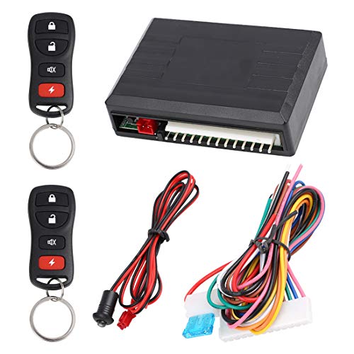X AUTOHAUX Universal Car Keyless Entry System Door Lock Locking Remote Central Kit DC 12V LB405