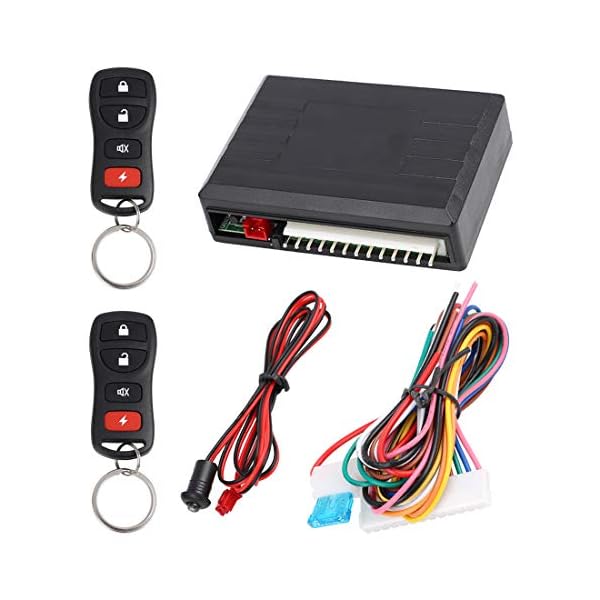 X AUTOHAUX Universal Car Keyless Entry System Door Lock Locking Remote Central Kit DC 12V LB405