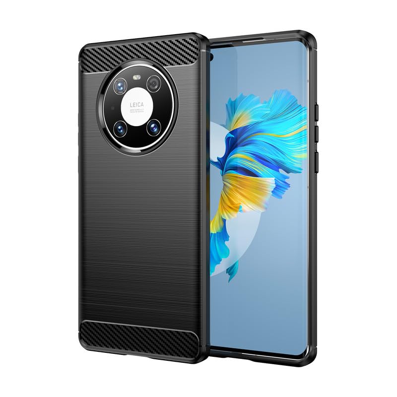 Carbon Fiber Back Case Cover for Huawei Honor Mate 40 Pro (Black)