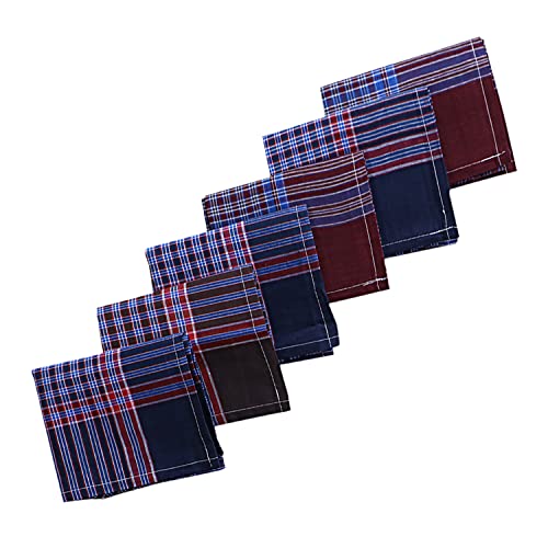 Kuber Industries Men's Handkerchiefs|Sweat Absorbent Gingham Chec...