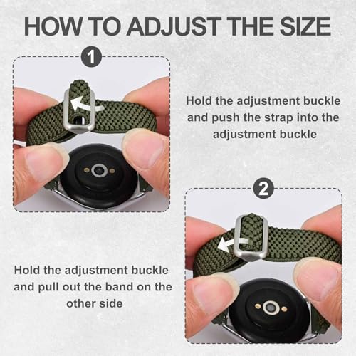 ANNEFIT Stretchy Nylon Watch Band for Men Women, Adjustable Elastic Watch Straps with Quick Release, Replacement Wristband 16mm 17mm 18mm 19mm 20mm 22mm 24mm - Image 5