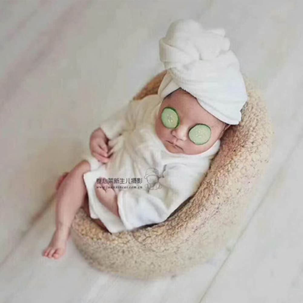 Photographie Nouveau-né Bébé Costume Peignoir Bain Serviette Tenues Accessoires Ensemble