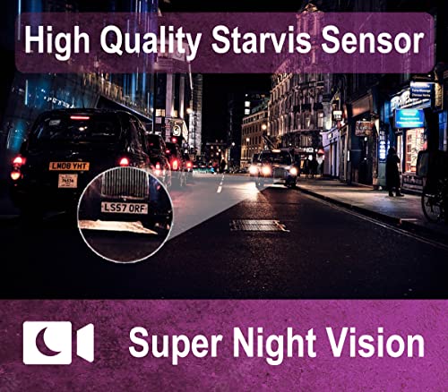 Mini 02 Fhd 1920X1080P Dash Cam Built In Wifi Gps Car Dashboard Camera Recorder With 64Gb Tf Card Storage, 170° Wide Angle, G-Sensor, Super Night Vision, Parking Mode, Super Capacitor, Loop Record #TOP4