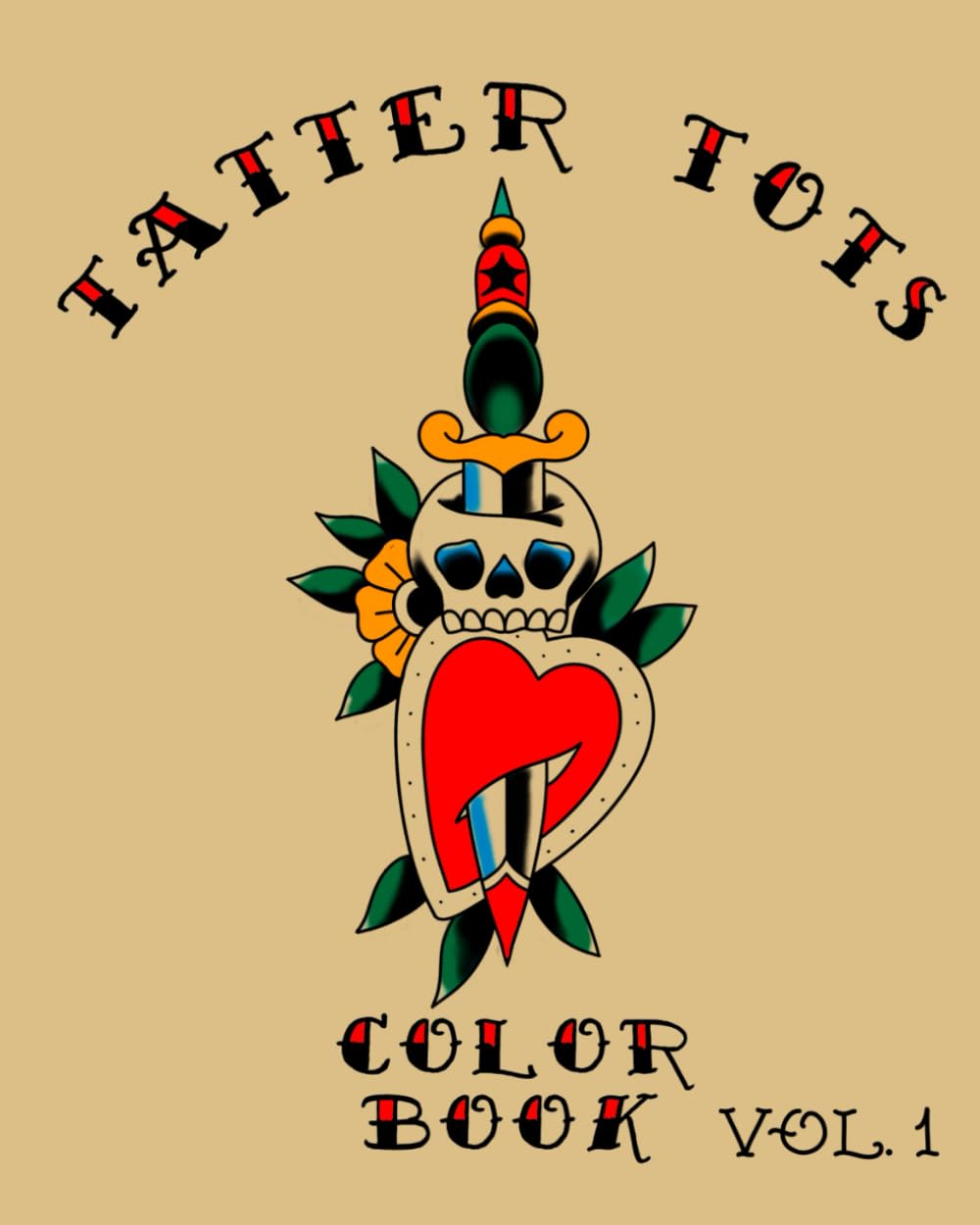 Tatter Tots Color Book: Coloring book of tattoo designs for kids