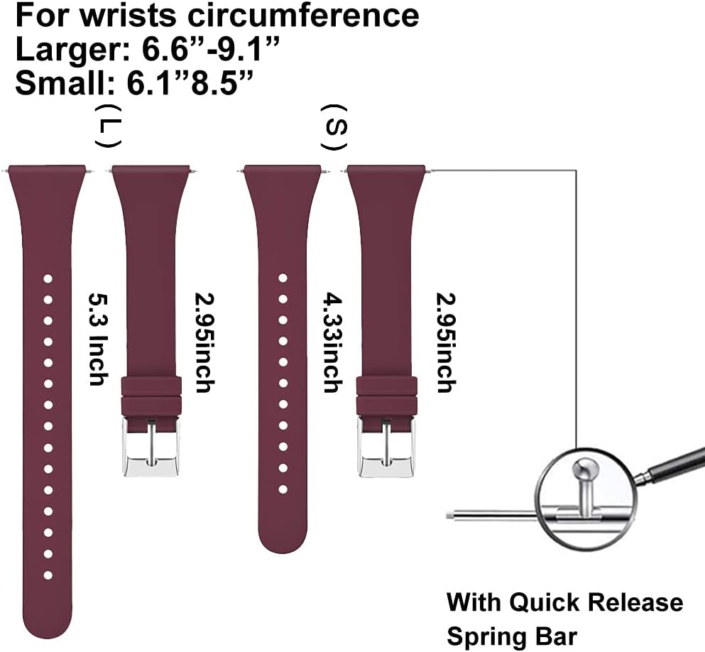 Close-up image of a watch band with a quick release spring bar, showing the mechanism.