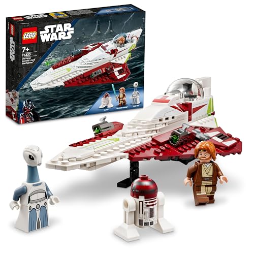 La Mejor Selección de Lego Anakin los 10 mejores. 44 LEGO Star Wars Obi-Wan Kenobi Star Fighter (TM) 75333 Bloques de juguete de construcción de juguete de regalo del espacio para niños a partir de 7 años