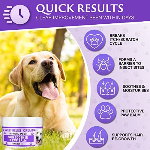 Sweet Relief®, Soothing Itchy Dog Skin Cream & Dog Paw Balm 100g - Image 2