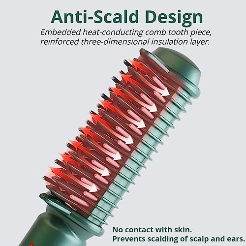 Hair Straightener Comb, Cordless Hair Straightening Curling Brush, Evenly Quickly Heating - Image 3