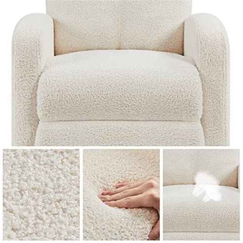 Yaheetech Boucle Recliner Chair GoTinySpace