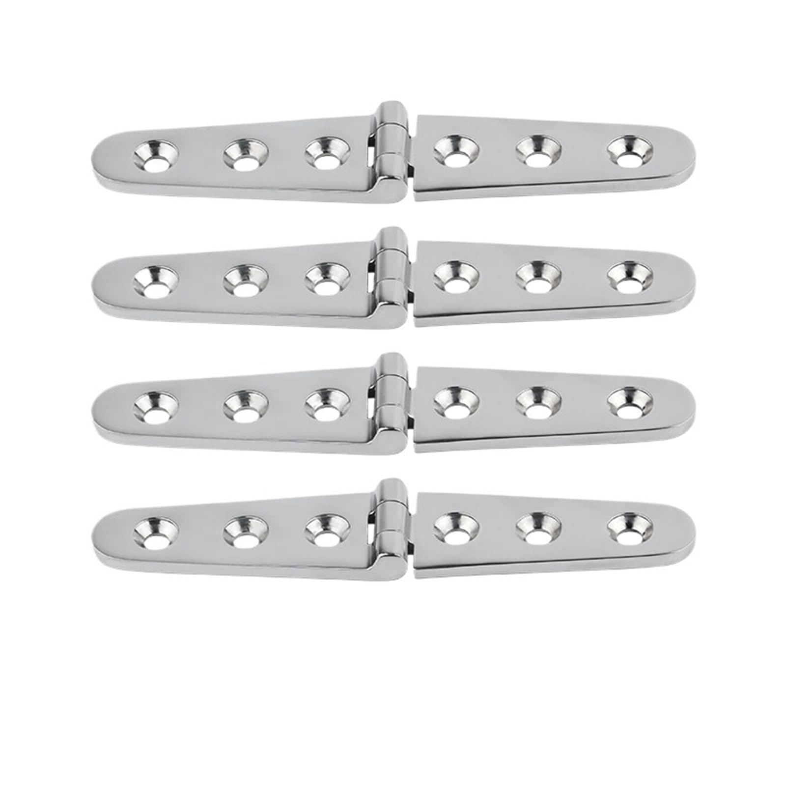 Ehfqpjybbo One Color 30 * 152Mm Stainless Steel 316 Door Strap Hinge With 6 Holes Mirror Polish Marine Hardware Cast 4Pcs