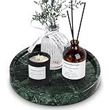 XINFUHUA Grünes Marmor-Tablett, Marmor-Badezimmer-Tablett, Arbeitsplatten-Organizer, dekorative...
