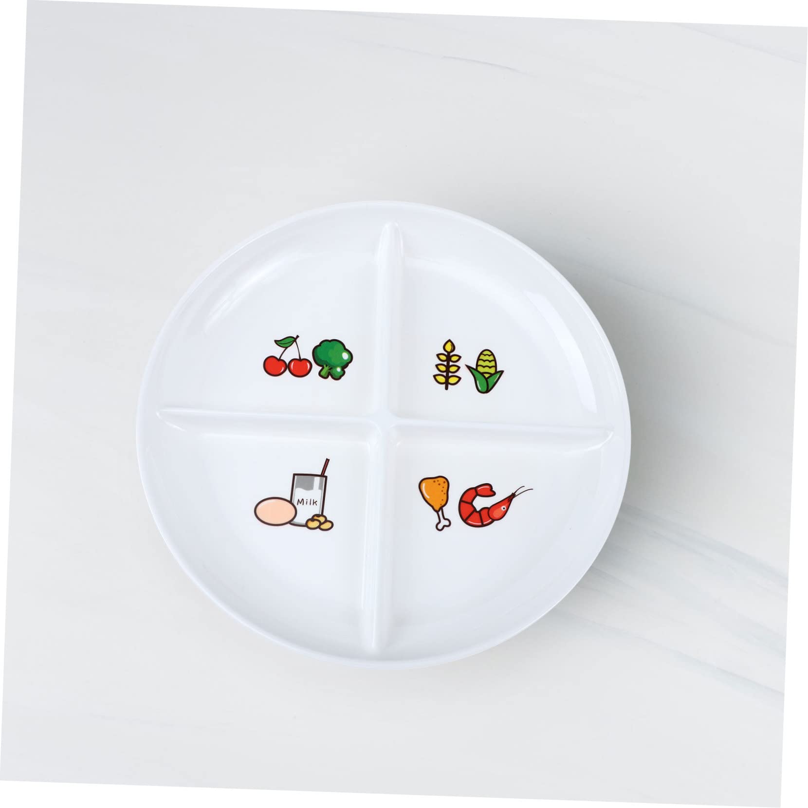 STOBAZA Lunch Plate Practical Household Dinner Plate Diet for Breakfast