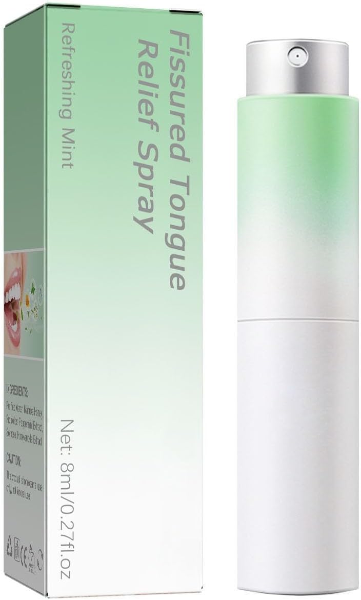 Fissured Tongue Relief Spray,spray That Rapidly Refreshes Your Breath.8ml