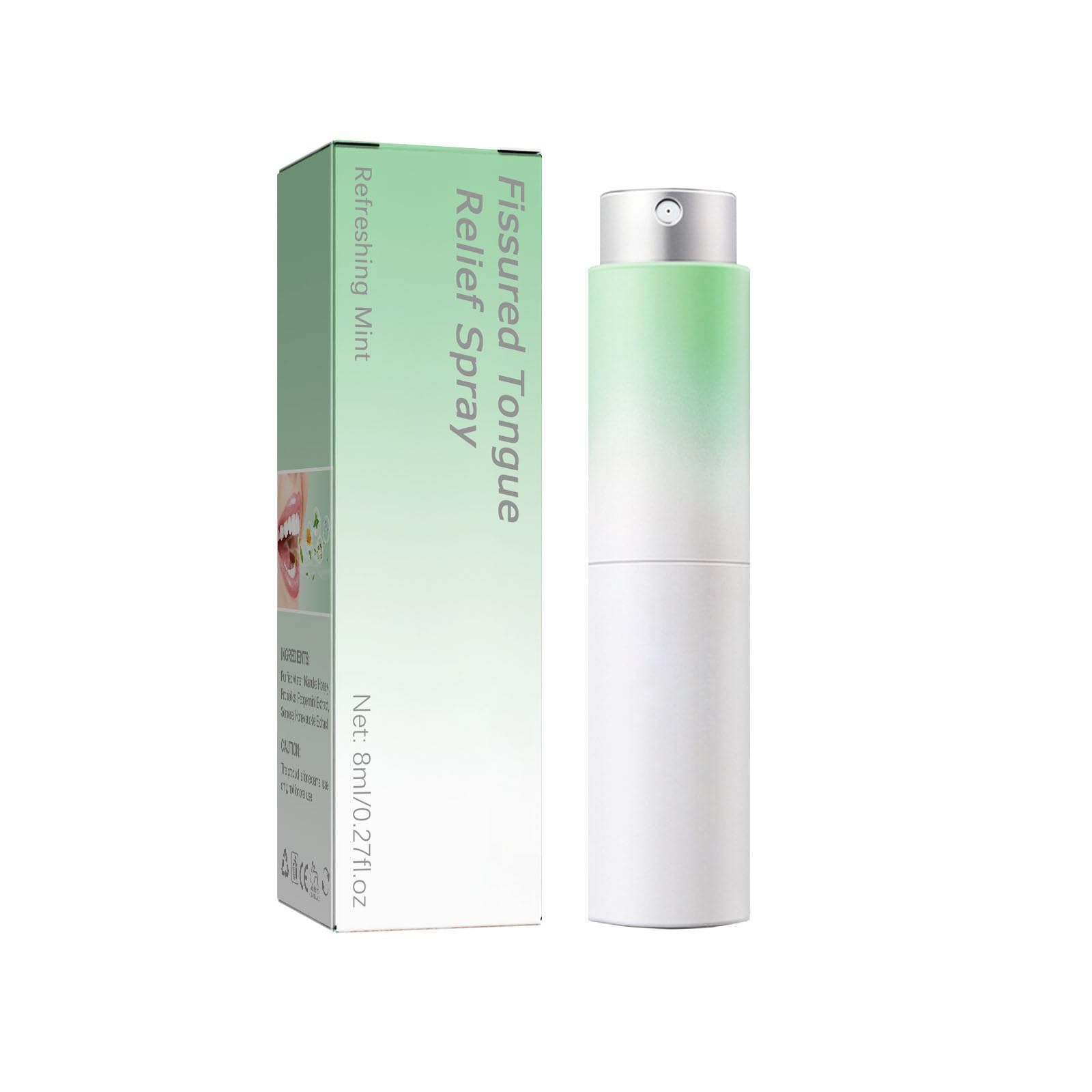 Fissured Tongue Relief Spray,spray That Rapidly Refreshes Your Breath.8ml