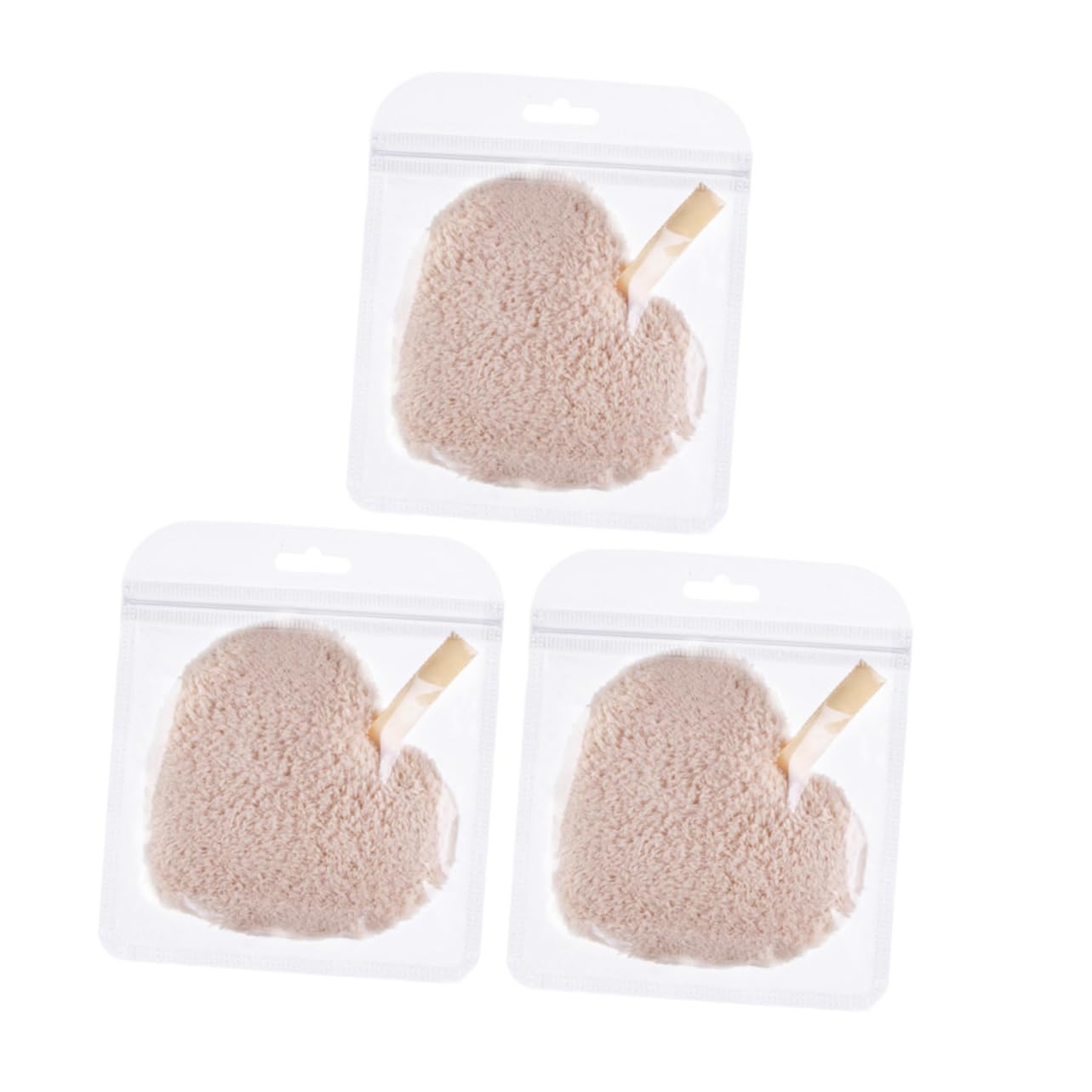 PLAFOPE Microfiber Makeup Remover Pads 3pcs Face Sponges Soft Puff for Gentle Makeup Removal Cleansing