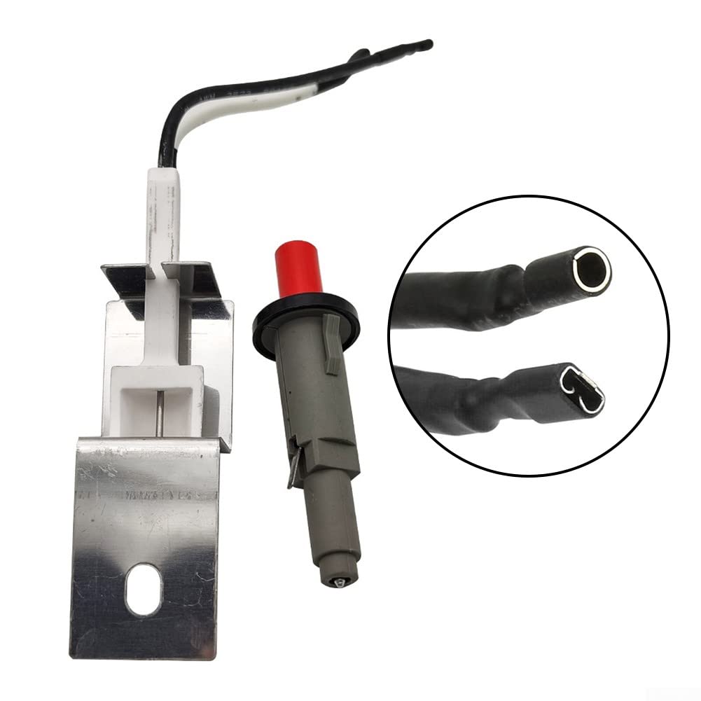 Kit D'allumage Piézoélectrique De Remplacement Pour Barbecue Weber Q1200 Q2200 - Référence 64868 - Comprend Bouton, Prise, électrode, Fil - Installation Facile - 3