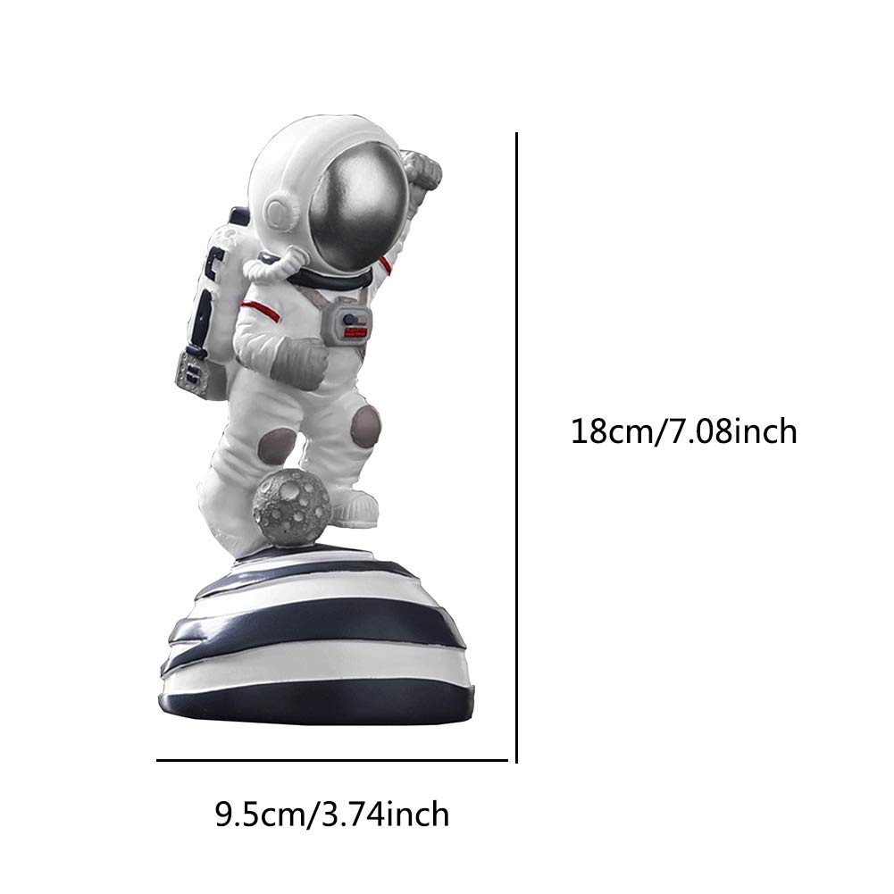 Astronauta Figura Estatua Adorno Resina Aeroespacial Serie Sueño Escultura, Moda Sala De Estar Escritorio Habitación Infantil Dormitorio Decoración Regalo,E