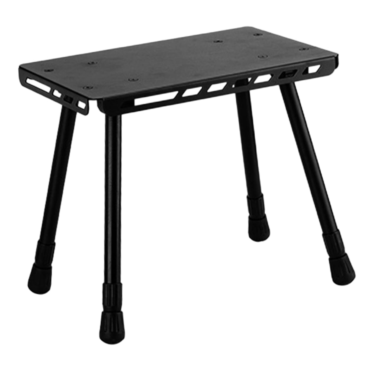 Table de camping pliable en fer noire portable pour pique-nique