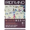 Honsell 19100381 – Fabriano Mixed Media Künstlerpapier Block, DIN A4, 40 Blatt 250 g/m², geeignet für nasse und trockene…